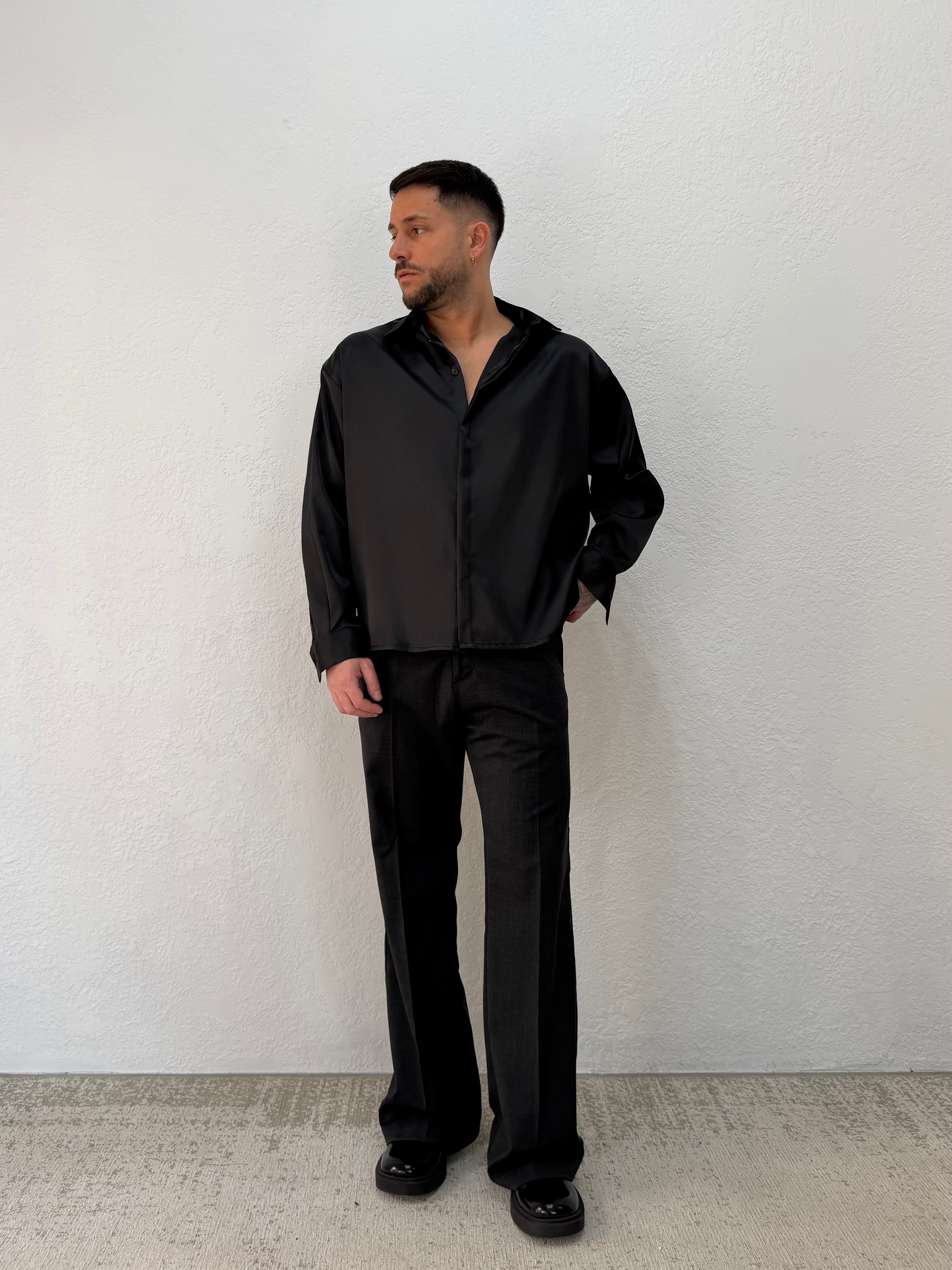 CAMICIA EFFETTO RASO