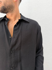 CAMICIA OVER COTONE E VISCOSA