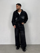 JEANS BAGGY LESS CON COULISSE SUL FONDO