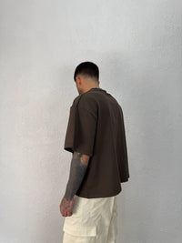 T-Shirt Boxy Quarzo Cotone Doppiato Premium