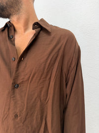 CAMICIA OVER COTONE E VISCOSA