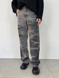 JEANS MARMORIZZATO GRIGIO