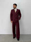 GIACCA DENZEL DOPPIOPETTO BORDEAUX