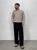 MAGLIONE GIROCOLLO SPAZZOLATO