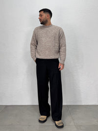 MAGLIONE GIROCOLLO SPAZZOLATO