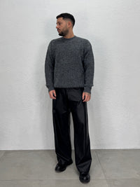 MAGLIONE GIROCOLLO SPAZZOLATO