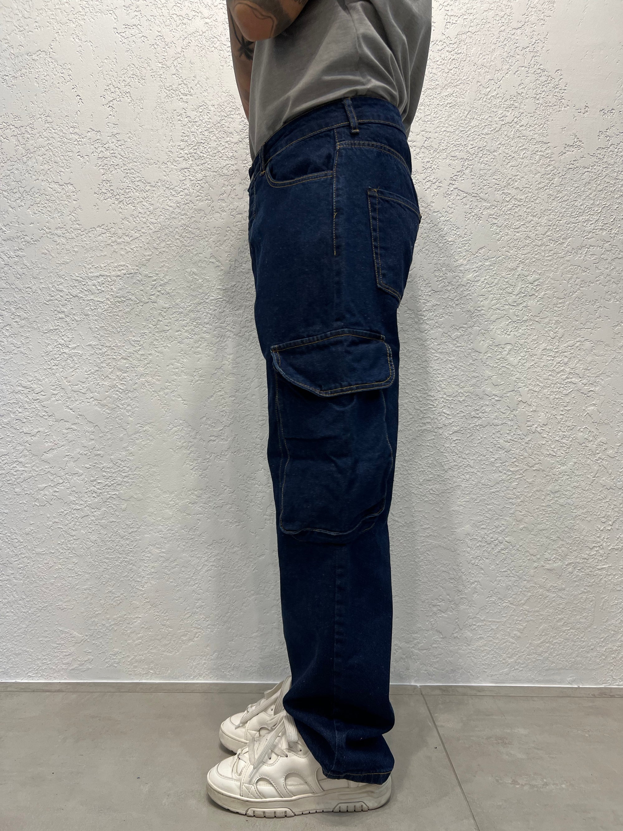 Jeans Baggy con Tasconi Lavaggio Zero
